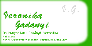 veronika gadanyi business card